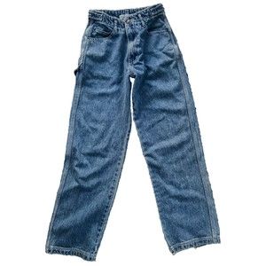 Blue Montana Jeans High Waist Light Wash Carpenter Women's Size 3